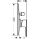 Встраиваемый смеситель для душа и ванны HANSGROHE Vernis Shape 71458000, С ВНУТРЕННЕЙ ЧАСТЬЮ, хром
