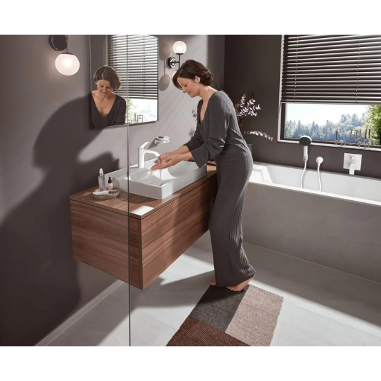 Лейка для душа HANSGROHE Pulsify Relaxation 105 3jet 24110700 матовый белый