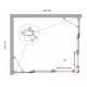 Душевой уголок BelBagno LUCE-AH-22-130/110-C-Cr стекло прозрачное, профиль хром