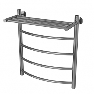 Полотенцесушитель водяной MIXLINE Capella 60х50 1/2'' лесенка, 4 перекладины, полка