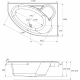 Акриловая ванна CERSANIT Kaliope WA-KALIOPE*153-R без опоры 153x100 см, угловая, асимметричная