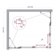 Душевой уголок BelBagno LUCE-AH-22-125/110-C-Cr стекло прозрачное, профиль хром