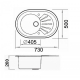Мойка для кухни врезная SEAMAN ECO Glass SMG-730 White Slam-shut