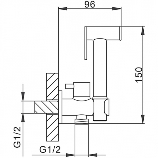 Гигиенический душ FRAP F7501