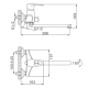 Смеситель для ванны FRAP H65 F2265 хром