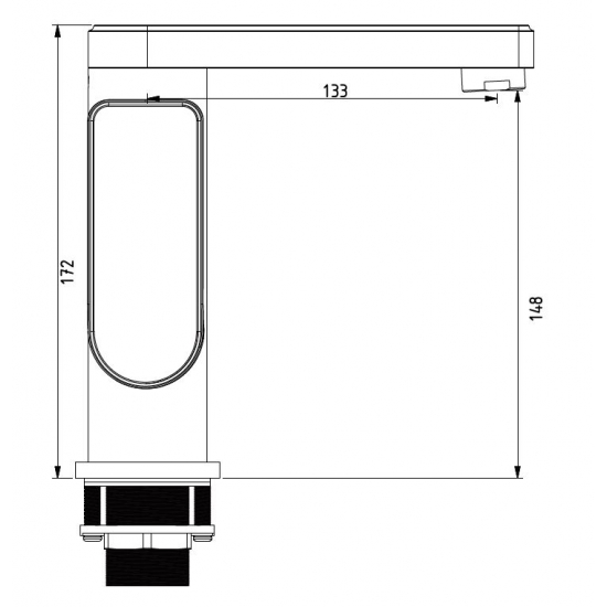 Смеситель для раковины SAVOL S-600716 хром