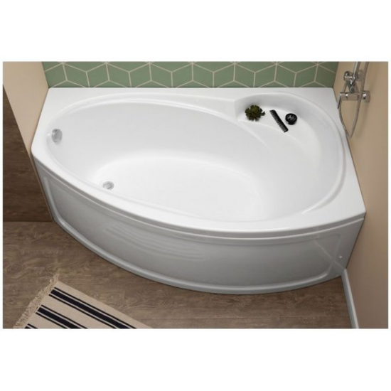 Акриловая ванна AQUANET Jersey 00205329 R 170x100 см, угловая, с каркасом, асимметричная