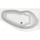 Акриловая ванна BAS Мартиника R 160x85 см, угловая, с каркасом, четверть круга
