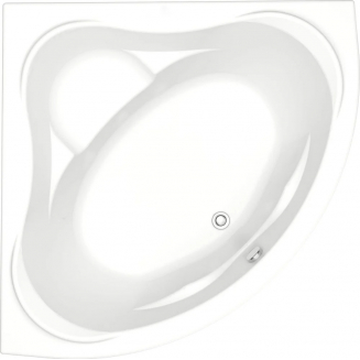 Акриловая ванна BAS Мега 160x160 см, угловая, с каркасом, четверть круга