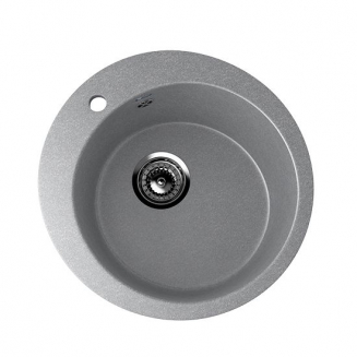 Мойка для кухни керамогранит ULGRAN U-405 круглая, графит (342) 495мм (глуб. чаши 190)