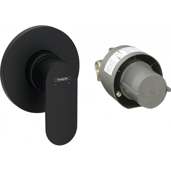Встраиваемый смеситель для душа и ванны HANSGROHE Rebris S 72648670 С ВНУТРЕННЕЙ ЧАСТЬЮ, чёрный