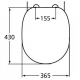 Сиденье для унитаза IDEAL STANDARD Connect E712701 с микролифтом, дюропласт 