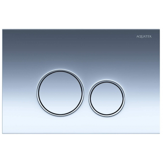 Кнопка для инсталляции AQUATEK PNS-0000012 (005BQ) хром глянец, пневматическая