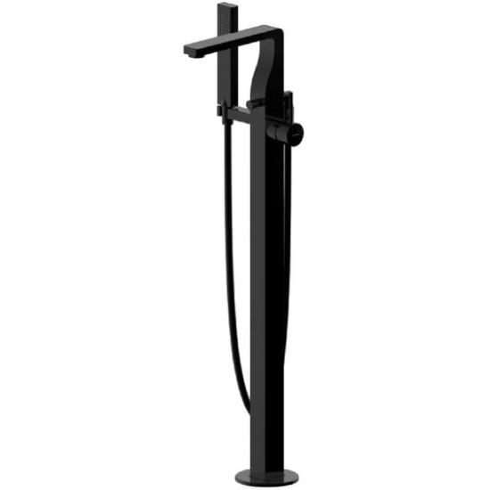 Смеситель для ванны напольный BRAVAT Arc F66061K-B3-ENG матовый чёрный 
