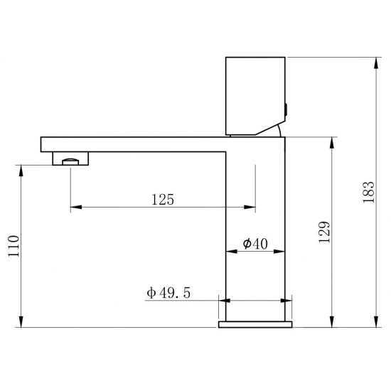 Смеситель для раковины WONZON & WOGHAND WW-101-BS, брашированный никель