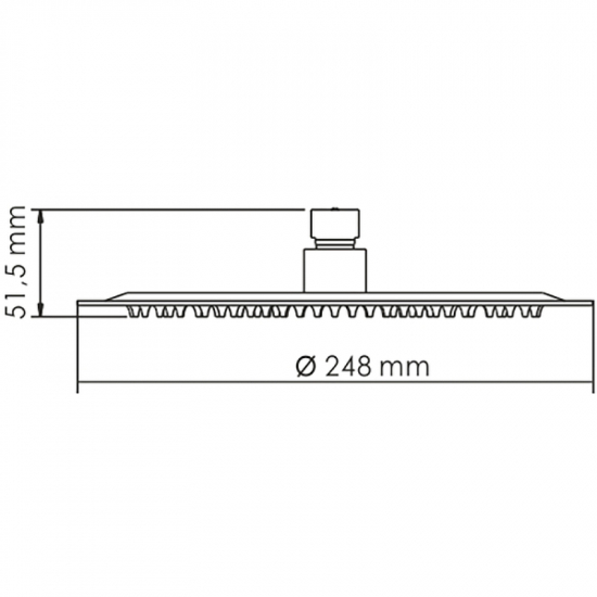 Верхний душ WasserKRAFT Wern A121