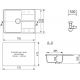 Мойка для кухни DOMACI Солерно DP 750 чаша+крыло 750х500 мм кварцевая, космос