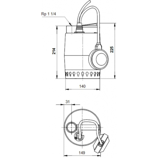 Дренажный насос GRUNDFOS UNILIFT KP 150-A1