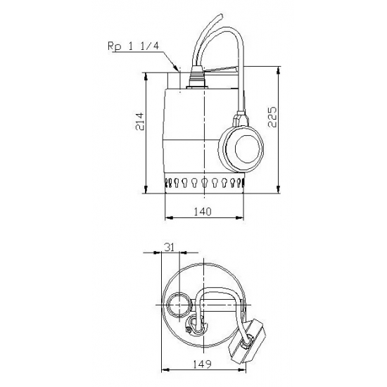 Дренажный насос GRUNDFOS UNILIFT KP 250-A1