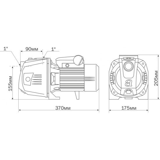 Насос поверхностный AQUARIO AJC-81