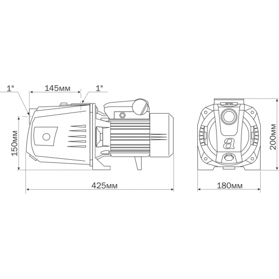 Насос поверхностный AQUARIO AJC-101B