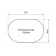 Мойка для кухни керамогранит GRANICOM G-020 (570*460мм), 1 чаша+ крыло овал (грей)