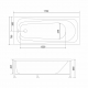 Акриловая ванна NOVA Light 170x70