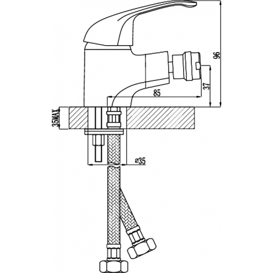 Смесители для биде ROSSINKA A35-51