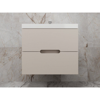 Тумба с раковиной STYLE LINE Матис 70 крем подвесная, раковина Andrea Classic 70
