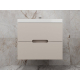 Тумба с раковиной STYLE LINE Матис 70 крем подвесная, раковина Andrea Classic 70