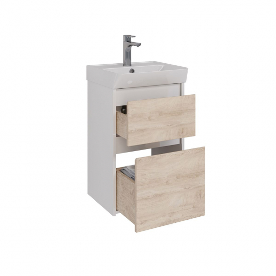 Тумба для комплекта LEMARK Combi 45, 2 ящика, дуб кантри, под раковину Neon 45