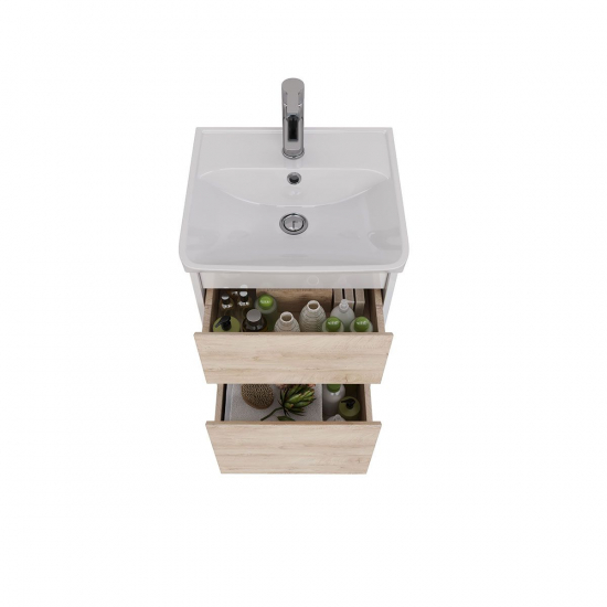 Тумба для комплекта LEMARK Combi 45, 2 ящика, дуб кантри, под раковину Neon 45