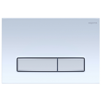 Кнопка для инсталляции AQUATEK KDI-0000030 (009A-2) белый/хром, клавиши прямоугольные