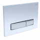 Кнопка для инсталляции AQUATEK KDI-0000030 (009A-2) белый/хром, клавиши прямоугольные