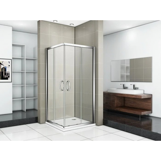 Душевой уголок BAS Good Door Infinity CR-80-C-CH 80x80x185 стекло прозрачное, профиль хром