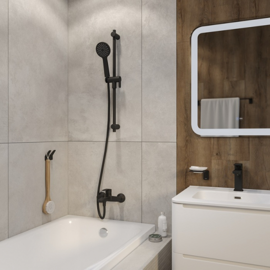Шланг для душа IDDIS Optima Home OPH15BLi19 длина 150 см, чёрный матовый
