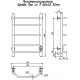 Полотенцесушитель электрический ТРУГОР Браво ПЭК СП3 60x40