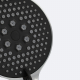 Лейка для душа GFMARK 6080 хром с чёрной вставкой, 3 режима