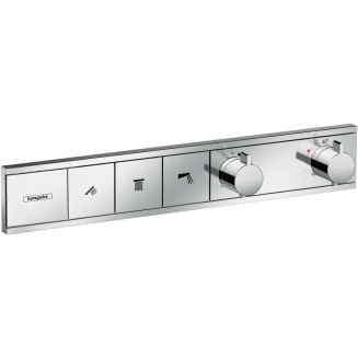 Термостатический смеситель встраиваемый HANSGROHE RainSelect 15381000, С ВНУТРЕННЕЙ ЧАСТЬЮ, хром