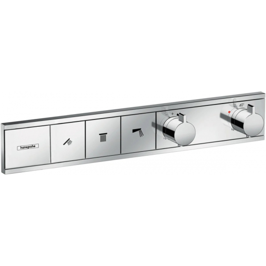 Термостатический смеситель встраиваемый HANSGROHE RainSelect 15381000, С ВНУТРЕННЕЙ ЧАСТЬЮ, хром