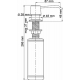 Дозатор для кухонной мойки WASSERKRAFT Wasserkraft K-1599 хром матовый