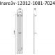 Полотенцесушитель электрический МАРГРОИД Inaro3v профильный Inaro3v 120х12, графитовый серый