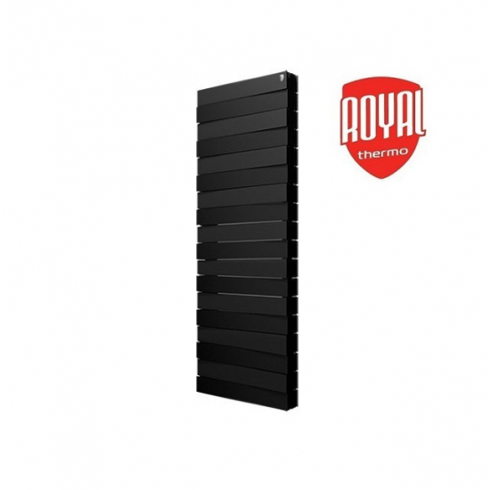 Радиатор биметаллический ROYAL THERMO Piano Forte Tower noir sable 18 секций, чёрный