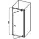 Душевая дверь в нишу RAVAK Pivot PDOP1-90 90x190 стекло прозрачное, профиль хром
