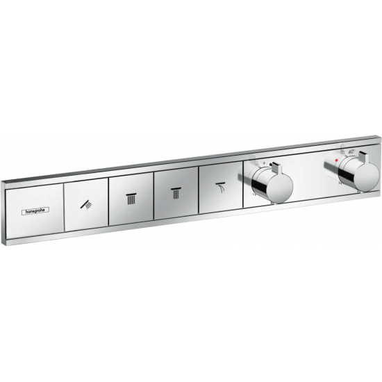 Термостатический смеситель встраиваемый HANSGROHE RainSelect 15382000, С ВНУТРЕННЕЙ ЧАСТЬЮ, хром