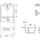 Мойка для кухни DOMACI Солерно DF 580 580х500 мм кварцевая, уголь
