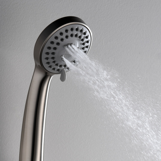 Лейка для душа WASSERKRAFT Wern A120 хром матовый, 3 режима