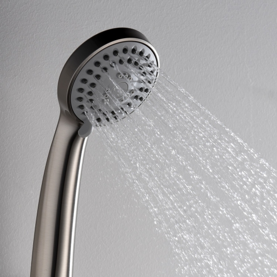 Лейка для душа WASSERKRAFT Wern A120 хром матовый, 3 режима