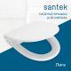 Сиденье для унитаза SANTEK Лига 1WH106906 дюропласт