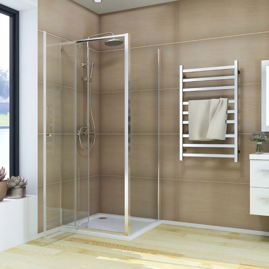 Душевой уголок VECONI Rovigo RV-026 120x100 стекло прозрачное, профиль хром